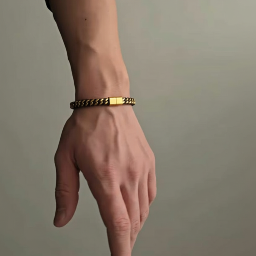 Eclipse - Gold Black Bracelet - Image 3