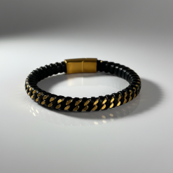 Eclipse - Gold Black Bracelet