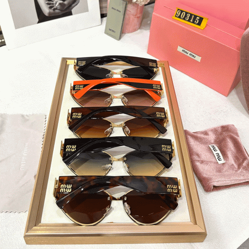 MIU MIU Luxury Premium 90315 Women Aviators - Image 11