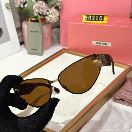 MIU MIU Luxury Premium 90315 Women Aviators - Image 12