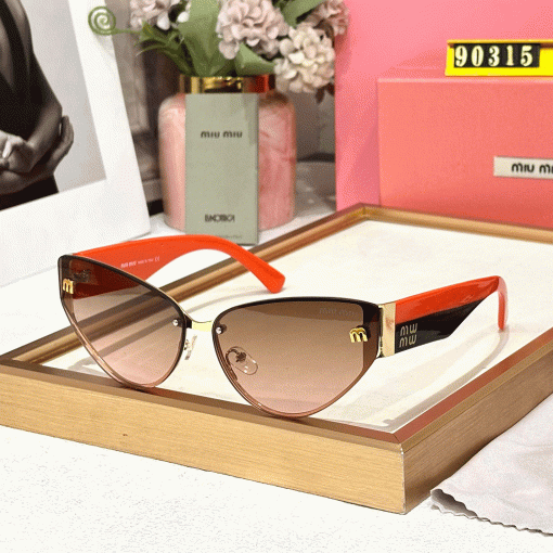 MIU MIU Luxury Premium 90315 Women Aviators - Image 3