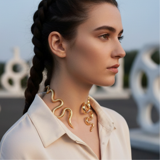 Medyora- Elegant Gold Collar Necklace - Image 8