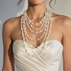 Aloura - Multi-Strand Pearl Statement Necklace