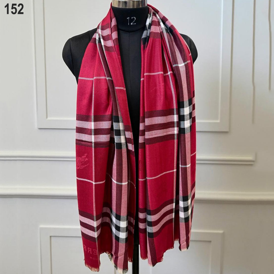 Heritage Check – Semi Woollen Stole - Image 2