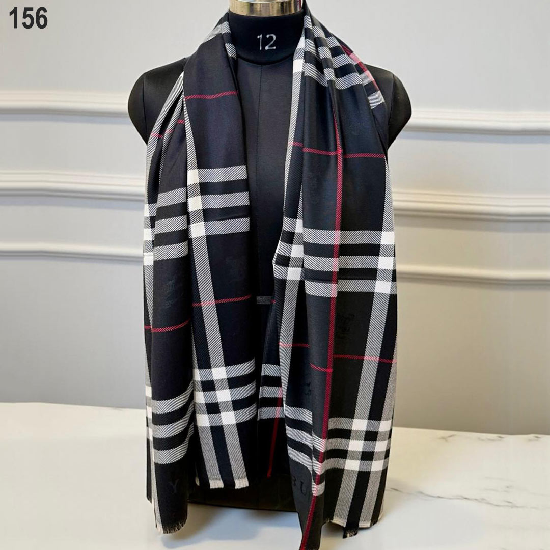 Heritage Check – Semi Woollen Stole - Image 6