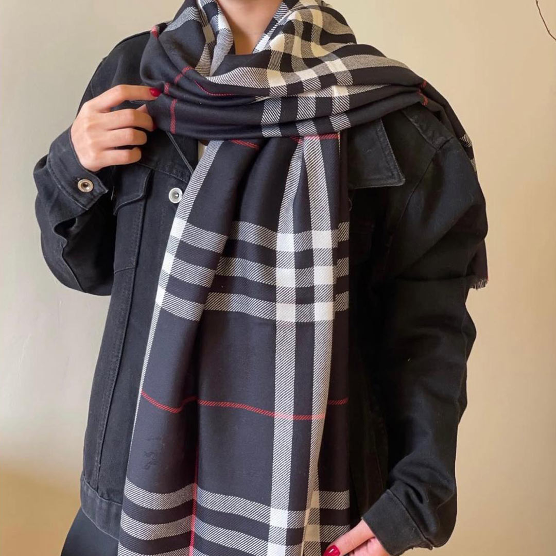 Heritage Check – Semi Woollen Stole - Image 14