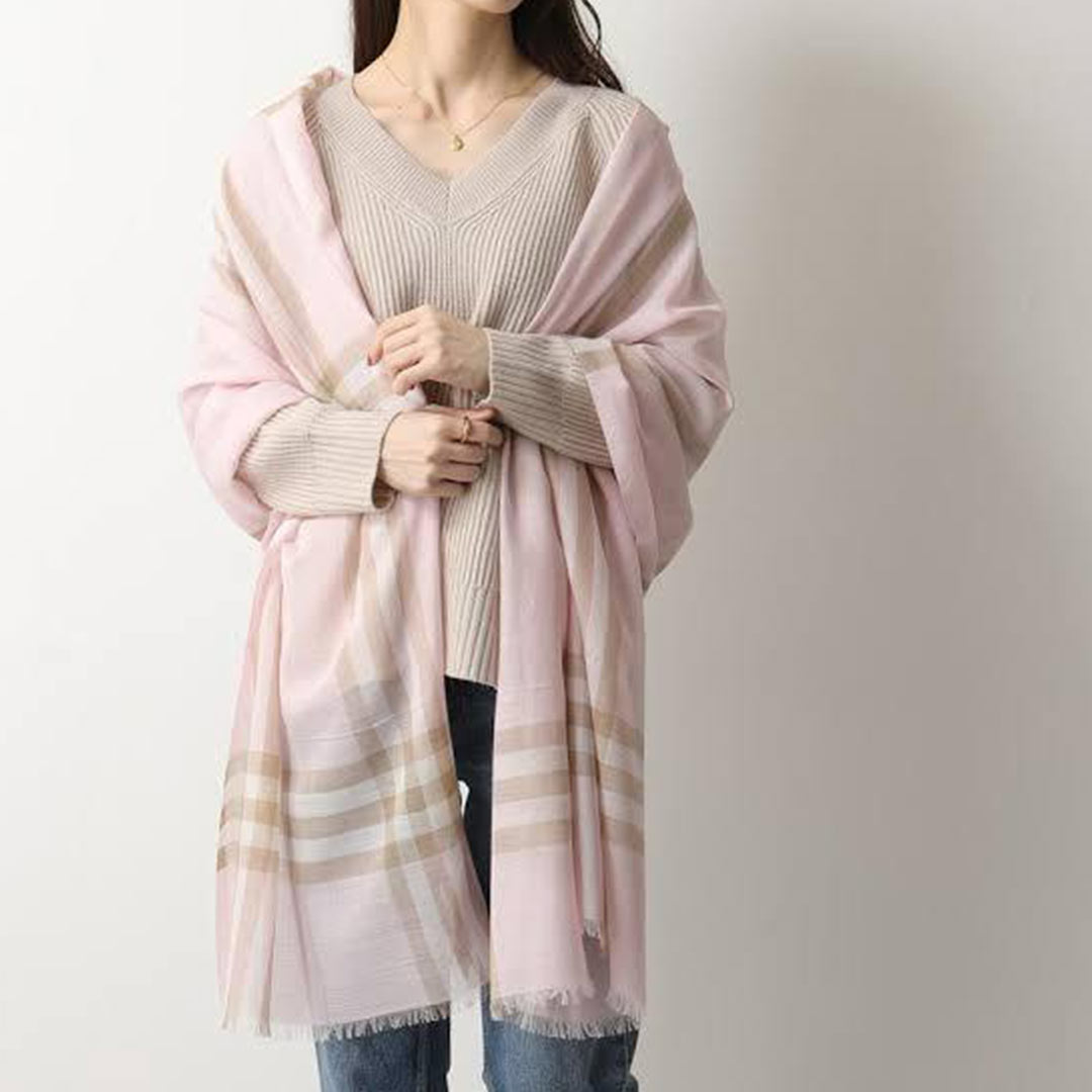 Heritage Check – Semi Woollen Stole - Image 15