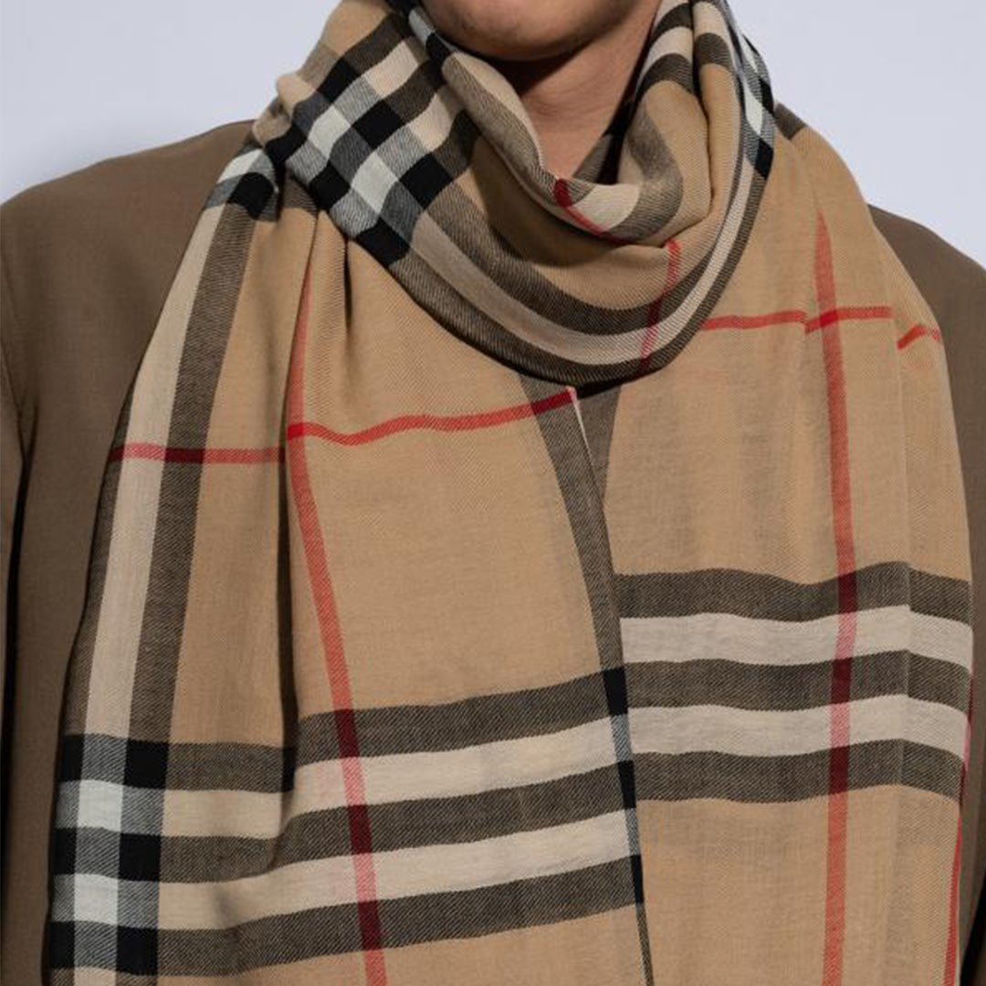 Heritage Check – Semi Woollen Stole - Image 16