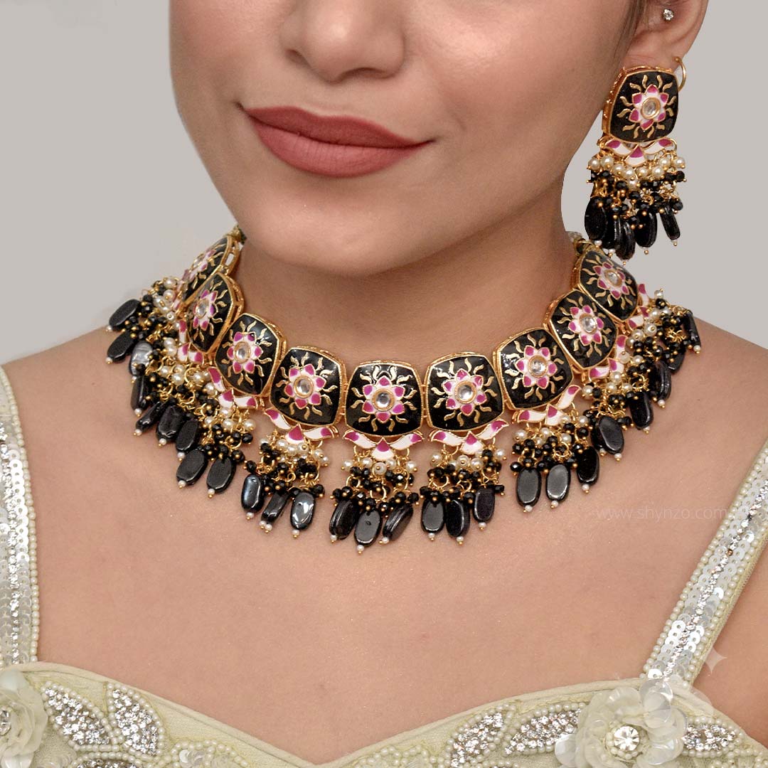 NAVYA – Heavy Jaipuri Choker Set