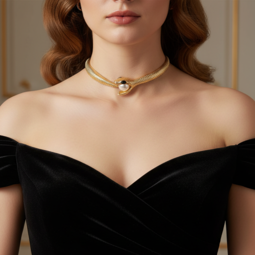 Nagina -The Serpent Gold Choker