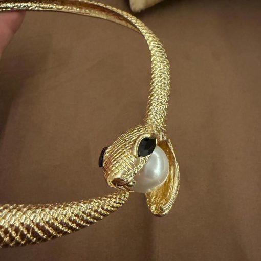 Nagina -The Serpent Gold Choker - Image 4