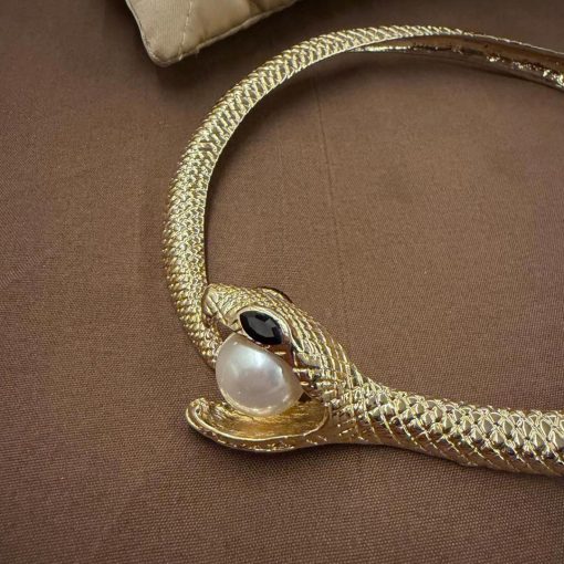 Nagina -The Serpent Gold Choker - Image 3