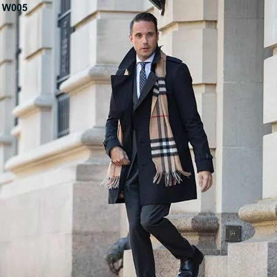 BB Classic Check Unisex Woolen Scarf W005 - Image 4