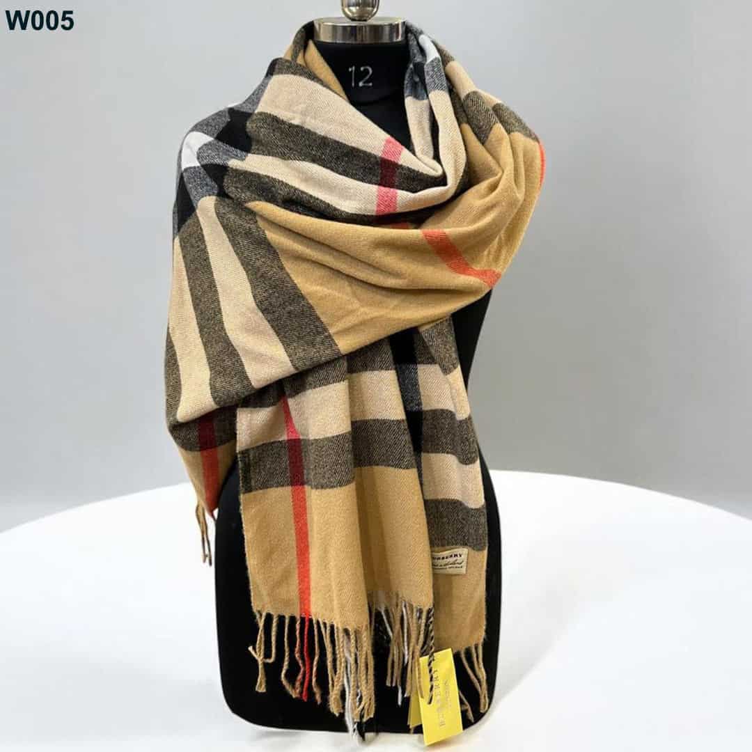 BB Classic Check Unisex Woolen Scarf W005 - Image 5