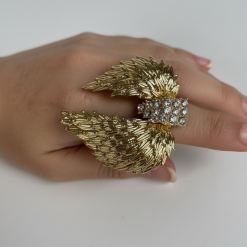 Alternative view of Divine – Angel Wing Statement Ring