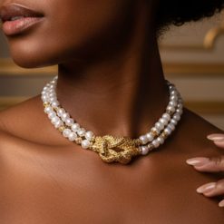 Knotted - Classic Pearl Necklace