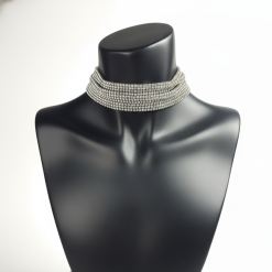 Alternative view of Shineluxe - Rhinestone Choker Necklace