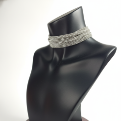 Shineluxe - Rhinestone Choker Necklace