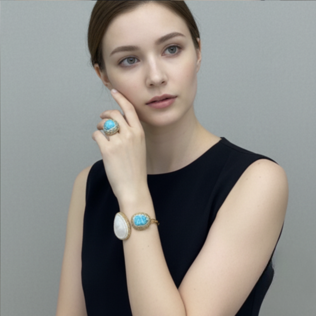 Seastone – Pearl & Turquoise Duo Set - Image 6