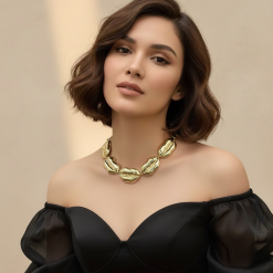 Lipcraft - Chunky Abstract Choker Necklace