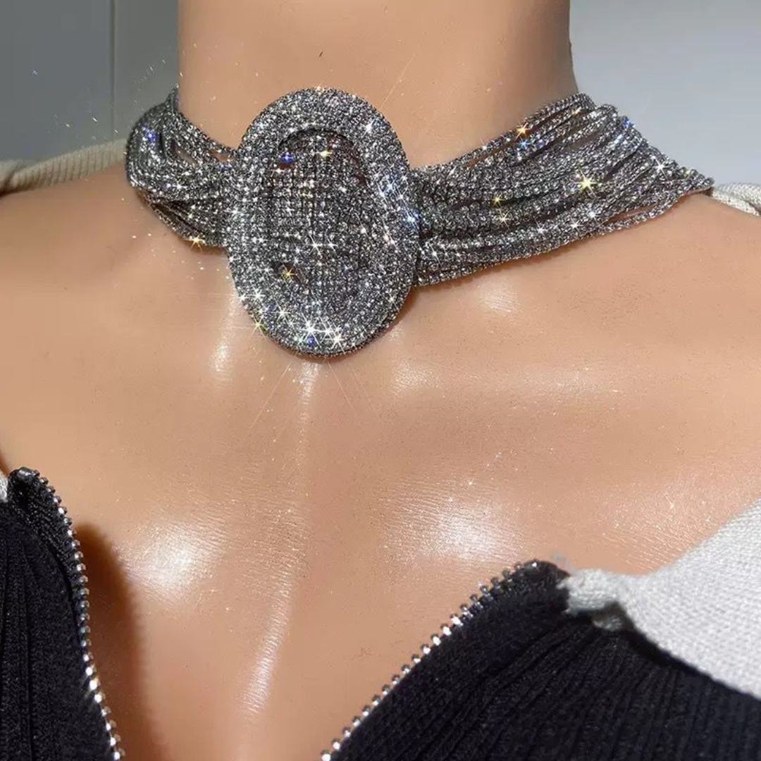 Luminare – Luxury Crystal Choker Necklace - Image 2