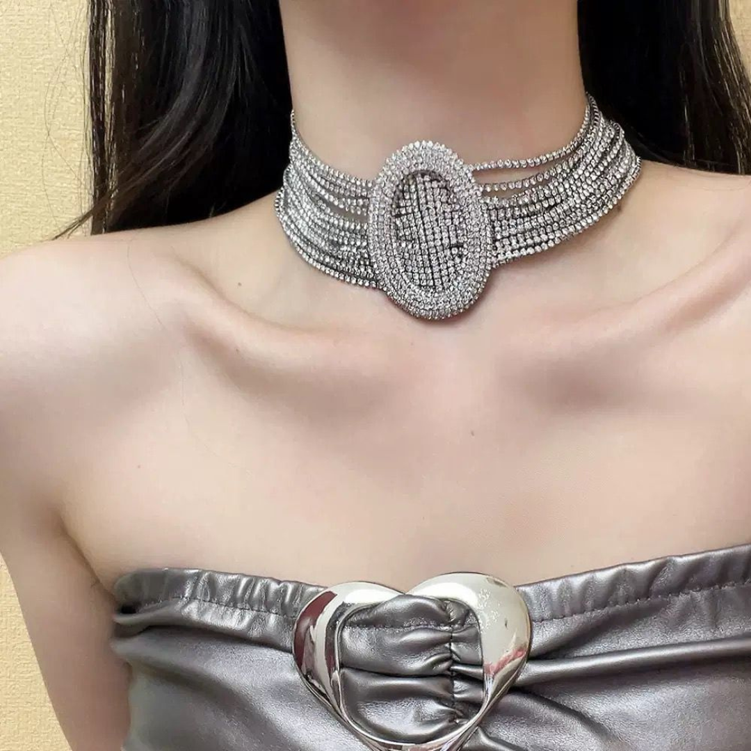 Luminare – Luxury Crystal Choker Necklace - Image 3