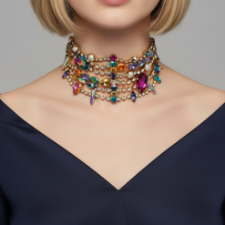Emerastone - Multicolor Emerald Fancy Choker