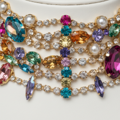 Alternative view of Emerastone - Multicolor Emerald Fancy Choker