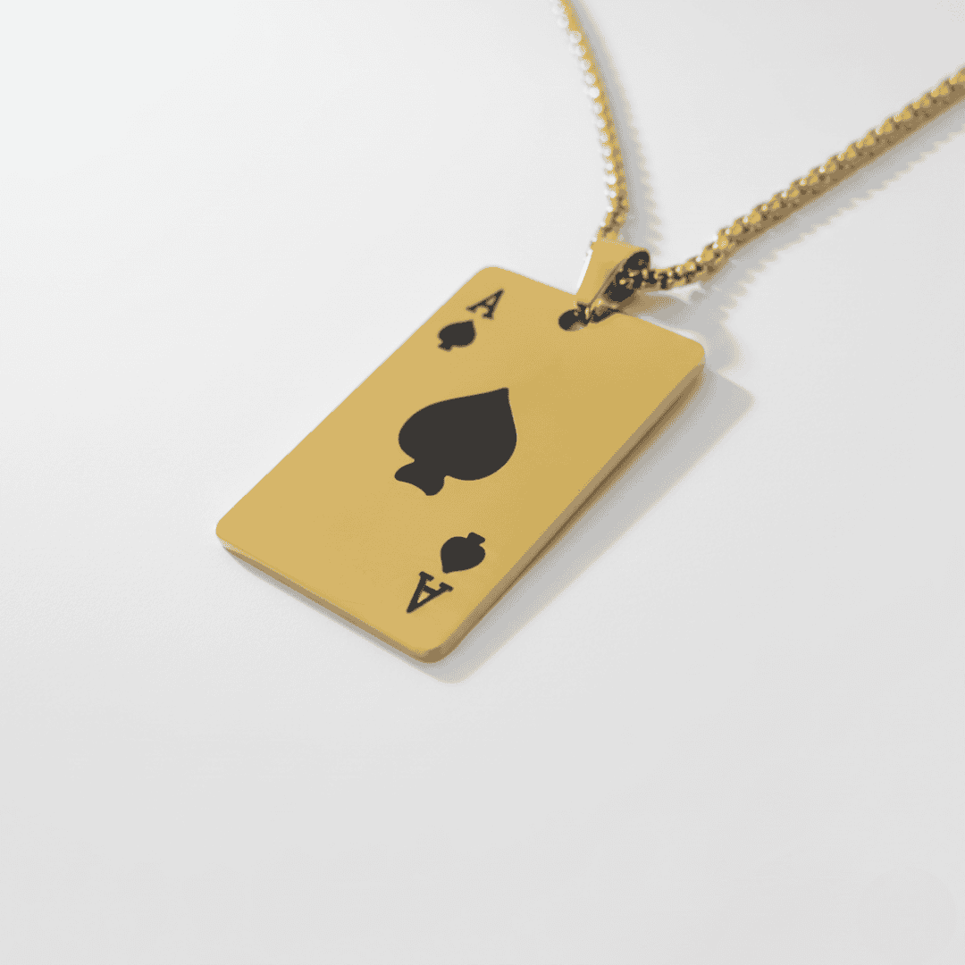 Ace of Spades - Stainless Steel Pendant - Image 3