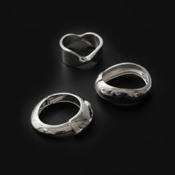Alternative view of Luvia – Sculptural Molten 3-Piece Cuff Set