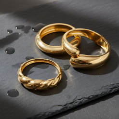 Alternative view of Solstice Shine - A Sculptural Gold Bangle Set