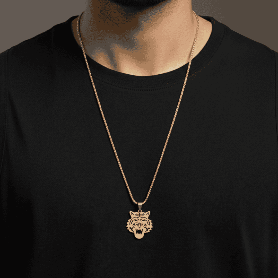 The Royal Tiger - Stainless Steel Pendant
