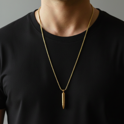 Golden Bullet Pendant