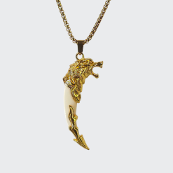 Alternative view of Golden Tusk Pendant