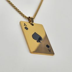 Alternative view of Ace of Spades - Stainless Steel Pendant