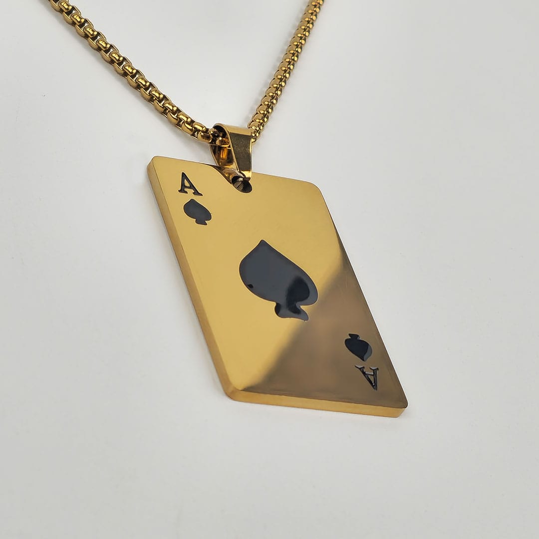 Ace of Spades - Stainless Steel Pendant - Image 2