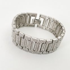 Alternative view of IMPERIAL – Shiny Diamond Studded Bracelet