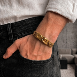 Alternative view of Infinity Royale – Signature Gold Bracelet