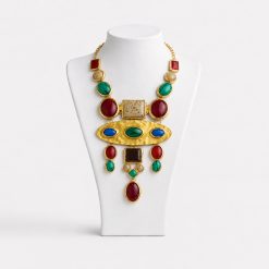 Alternative view of ROYAL TALISMAN- A JEWEL-TONED STATEMENT NECKLACE
