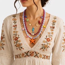 MARINA – BEACH CHARM LAYERED NECKLACE