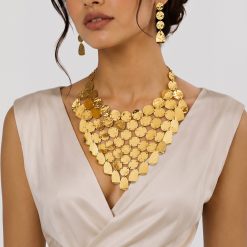 ORABELLA – LUXE GOLD BIB NECKLACE SET