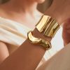 GOLDEN ARC- A MODERN METAL CUFF SET