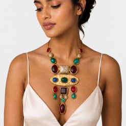 ROYAL TALISMAN- A JEWEL-TONED STATEMENT NECKLACE