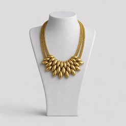 Alternative view of LAUREL – GOLD LEAF NECKLACE