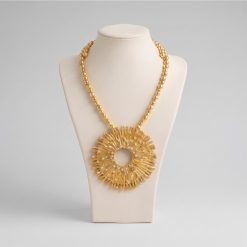 Alternative view of SOLARIS – SUNBURST STATEMENT NECKLACE