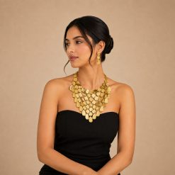 ORABELLA – LUXE GOLD BIB NECKLACE SET - Image 3