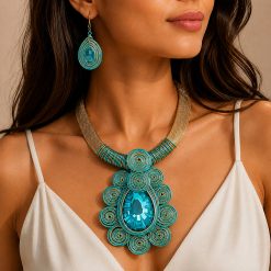 AQUA PRISM - NECKLACE & EARRINGS SET