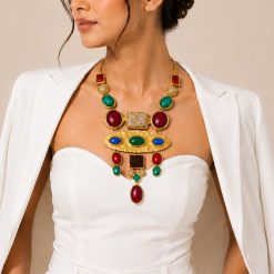 ROYAL TALISMAN- A JEWEL-TONED STATEMENT NECKLACE