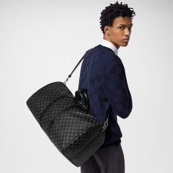 Luxury Designer  Keepall Bandouliere 50 Duffle Bag - Image 6
