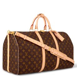 Luxury Designer  Keepall Bandouliere 50 Duffle Bag - Image 3